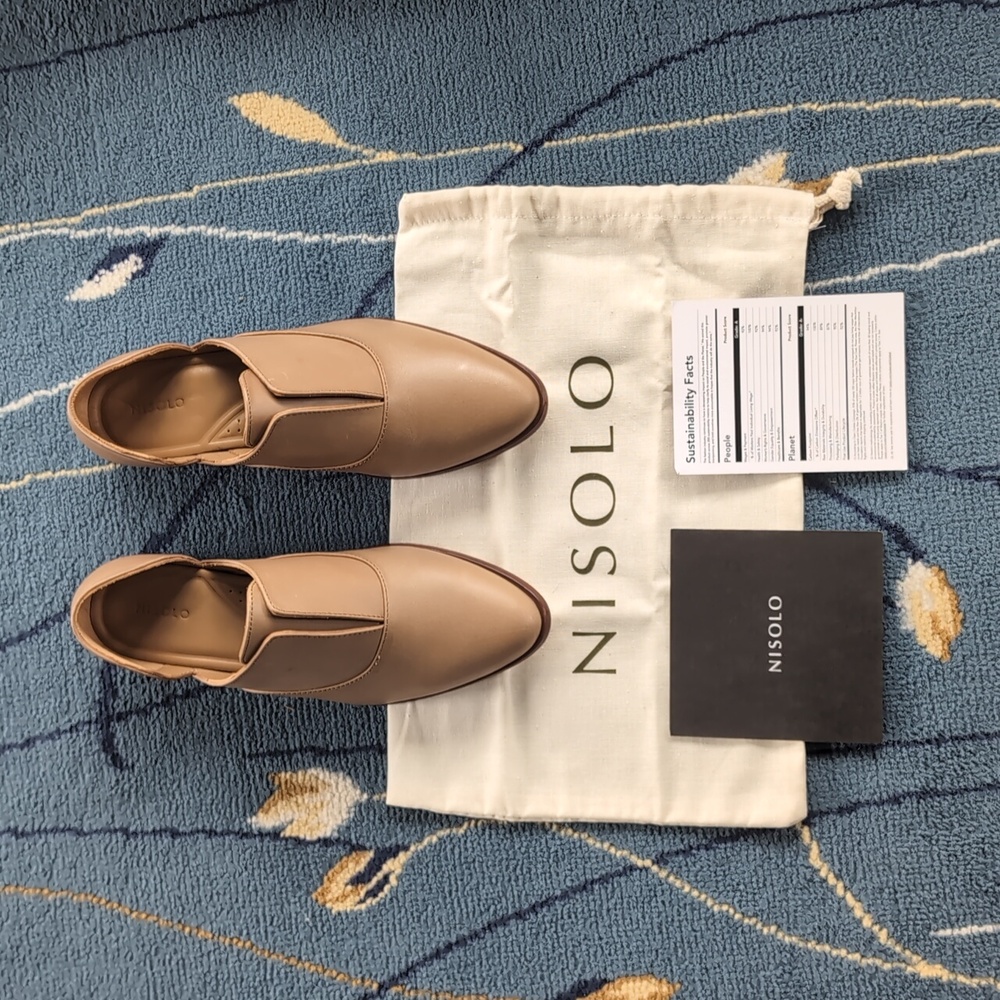 Nisolo Emma d'Orsay Oxford - Almond Size 8
